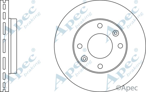 APEC BRAKING Тормозной диск DSK2404